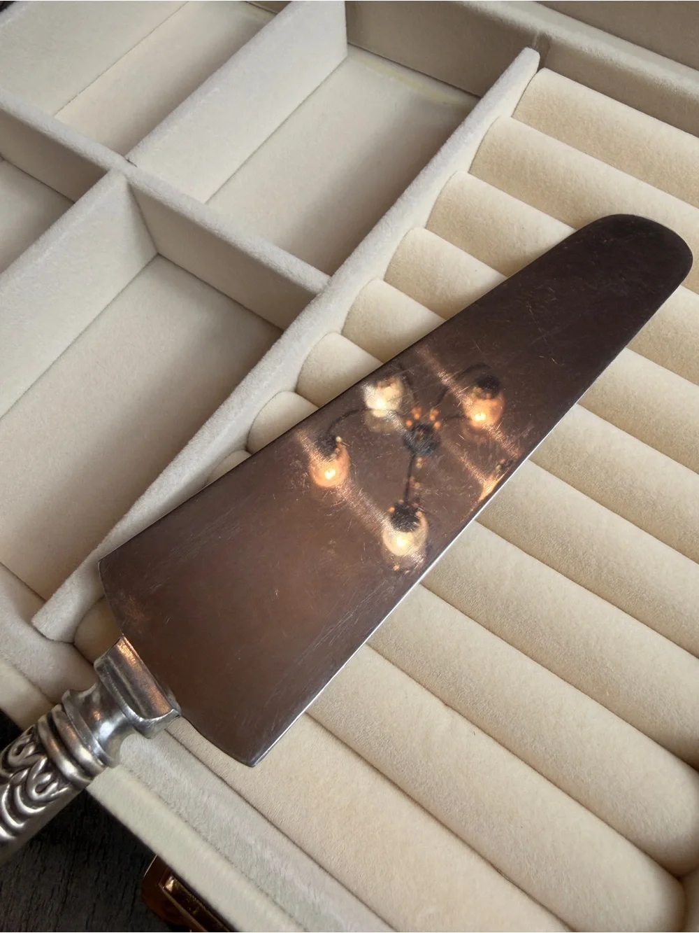 Vintage Sterling Silver Handle Cake Server
